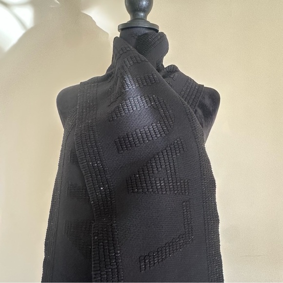 SAINT LAURENT
Logo Sequin Wool-Silk Scarf - Picture 9 of 10